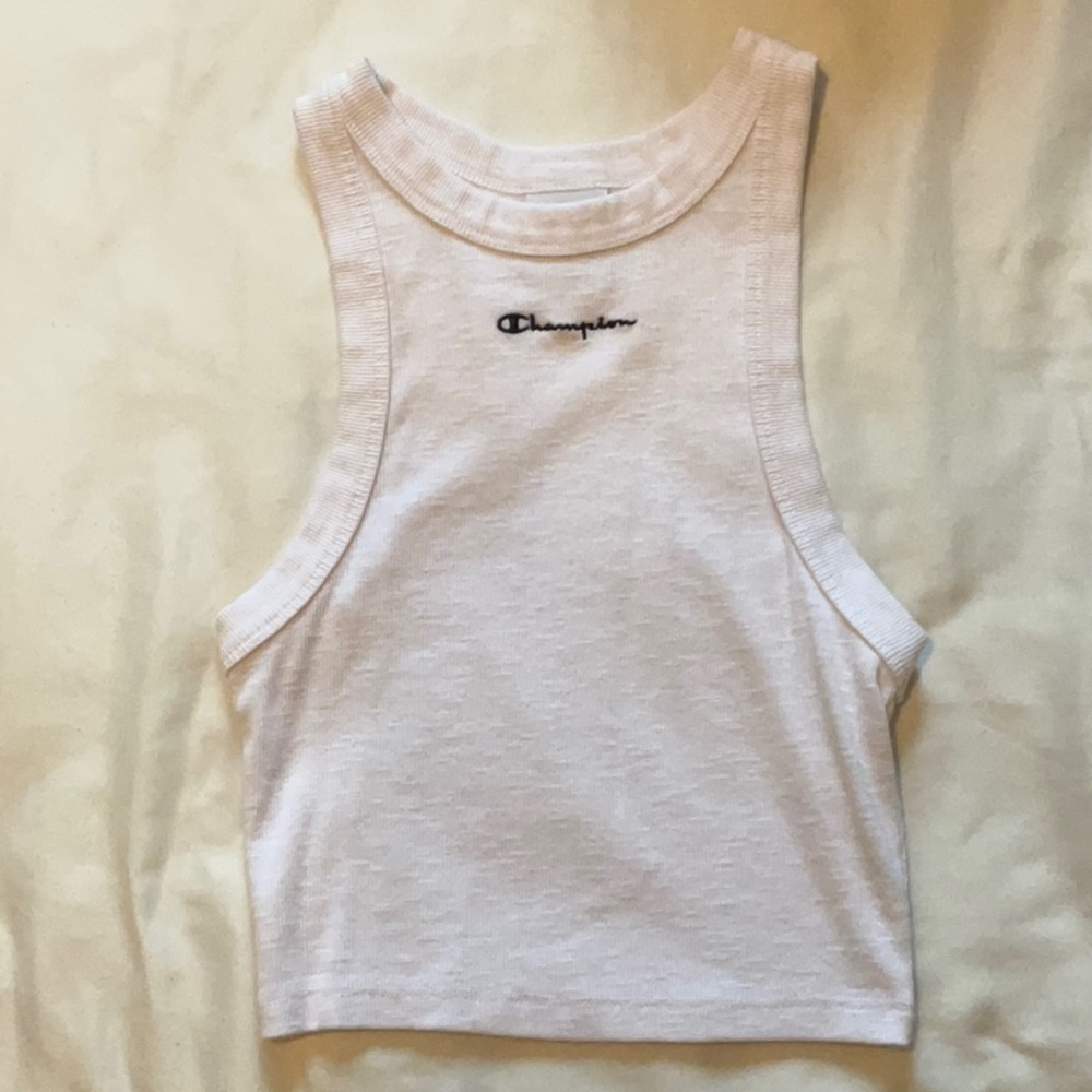Champion White Sleeveless Muscle Tee